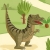 Double page de jeux sur les dinosaures. (Wakou jeux  automne 2008)